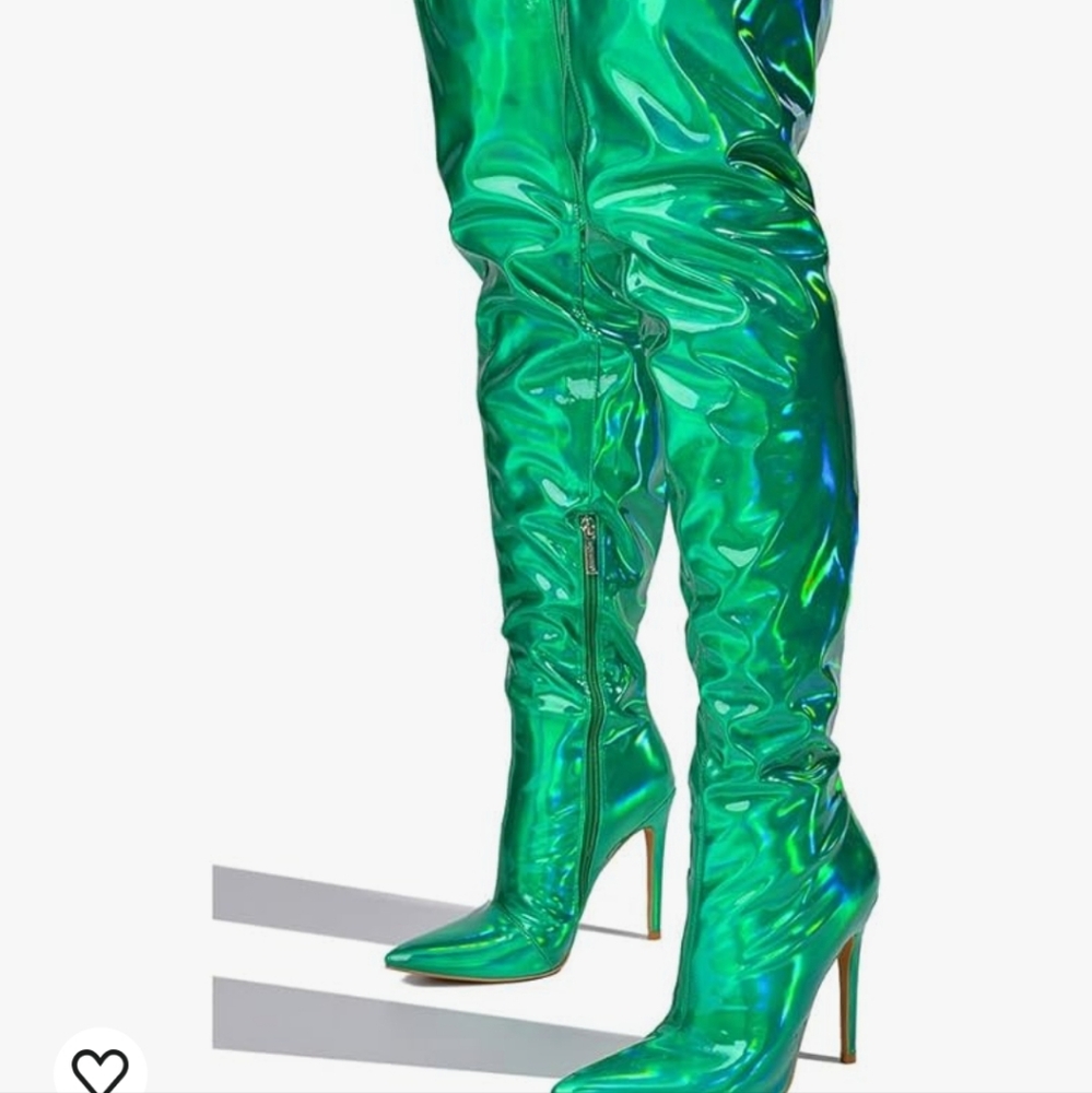 Cape Robbin Bemilia Metallic Boots Women - Thigh High Boots for Women - Women's
